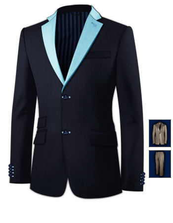 Costume C�r�monie Sur Mesure with 2 Buttons, Single Breasted
