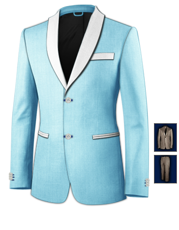 Costume De Mari� Queue De Pie with 2 Buttons, Single Breasted