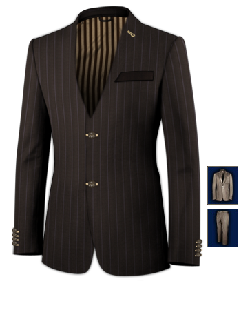 Pantalons Costume Homme with 2 Buttons, Single Breasted