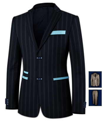 Costume 2 Pieces Discount Marseille with 2 Buttons, Single Breasted