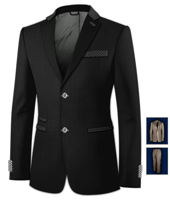 Costume Mari� Col Mao with 2 Buttons, Single Breasted