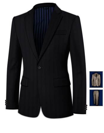 Costume De Mari� Nantes with 1 Button, Single Breasted
