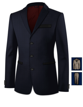 Costume Bleu Ciel Pour Homme with 3 Buttons, Single Breasted