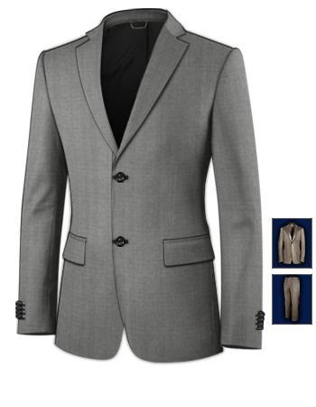 Nouveau Costume Moin Cher with 2 Buttons, Single Breasted