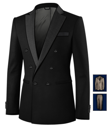 Costume Neuf Pas Cher with 6 Buttons, Double Breasted (1 To Close)