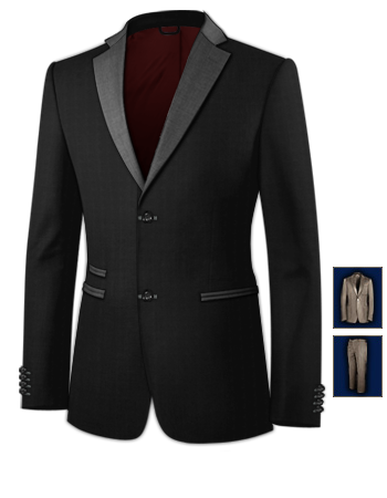 Vente Costume Paris with 2 Buttons, Single Breasted