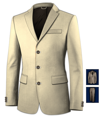 Costume Cintr� Pour Homme with 3 Buttons, Single Breasted