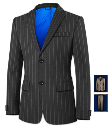 Costume Homme Bleu Ciel with 2 Buttons, Single Breasted