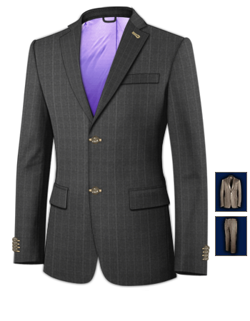 Costume Pour Jeune Homme with 2 Buttons, Single Breasted