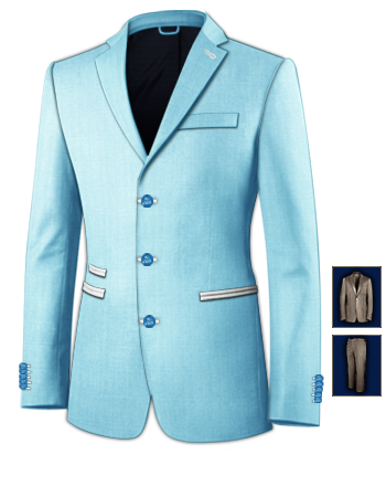 Magasin De Costume A Lyon with 3 Buttons, Single Breasted