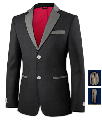 Costume La Rochelle with 2 Buttons, Single Breasted