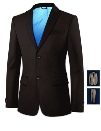 Costume Super 100 Moins Cher with 2 Buttons, Single Breasted