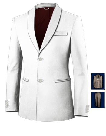 Costume De One Piece with 2 Buttons, Single Breasted