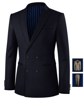 Costume Ceremonie Pour Homme with 4 Buttons,double Breasted (2 To Close)