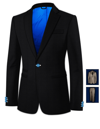 Costume De Mariage Toulon with 1 Button, Single Breasted