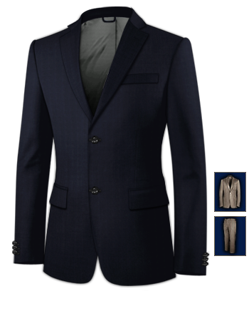 Costume Cintr� Italien with 2 Buttons, Single Breasted