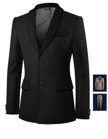 Costumes Pas Chere with 2 Buttons, Single Breasted