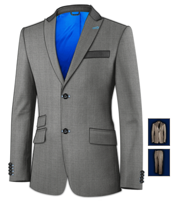 Costume Tweed 3 Pi�ces Homme with 2 Buttons, Single Breasted
