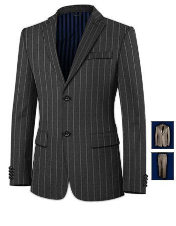 Costume Le Mans with 2 Buttons, Single Breasted