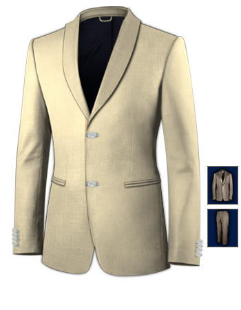 Costard Paris Pas Cher with 2 Buttons, Single Breasted
