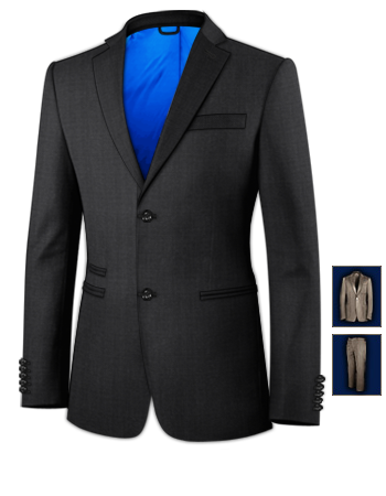 Costume De Homme with 2 Buttons, Single Breasted