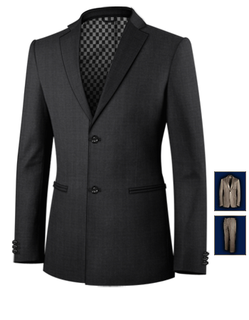 Costume Gilet Homme with 2 Buttons, Single Breasted