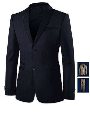 Costume Gris Clair with 2 Buttons, Single Breasted