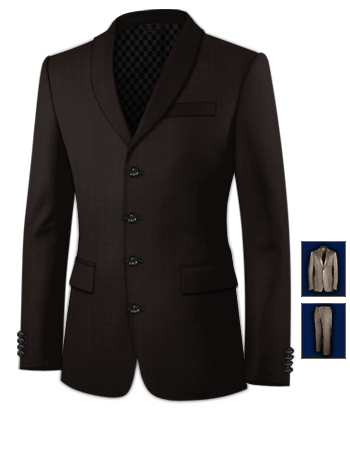 Pantalons Hommes with 4 Buttons, Single Breasted