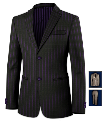 Costume En Lin Sur Mesure with 2 Buttons, Single Breasted