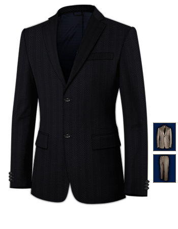 Boutiques Costume with 2 Buttons, Single Breasted