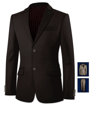 Costume Ou Veste Cintr�� Homme with 2 Buttons, Single Breasted