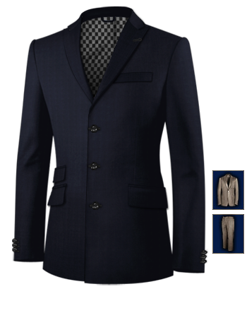 Costume De Mariage Fashion Pour Homme with 3 Buttons, Single Breasted