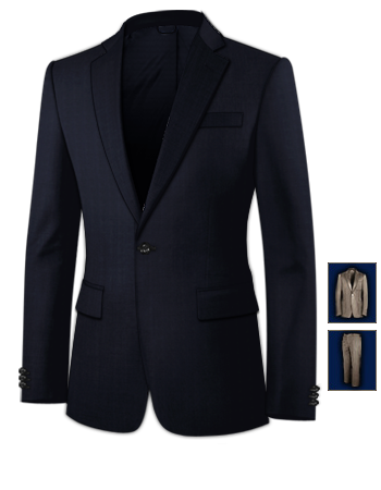 Costume Belfort with 1 Button, Single Breasted