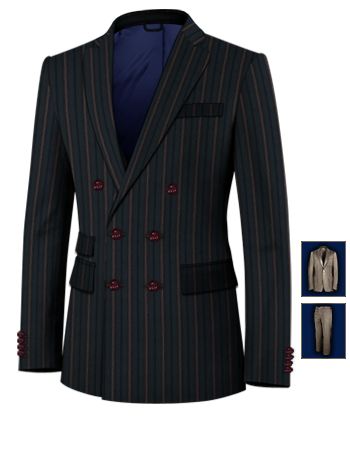 Costume Homme Limoges with 6 Buttons, Double Breasted (2 To Close)