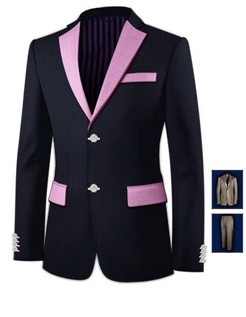 Costume Mariage Chocolat Anis with 2 Buttons, Single Breasted