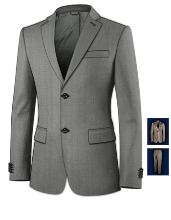 Costume Homme Mariage Slim with 2 Buttons, Single Breasted