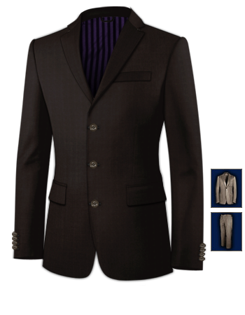 Costume A Nice with 3 Buttons, Single Breasted