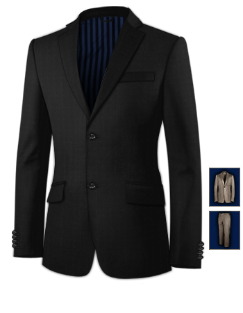 Gilets Costume Homme with 2 Buttons, Single Breasted