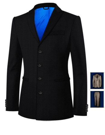 Costumes Mariage Homme with 4 Buttons, Single Breasted