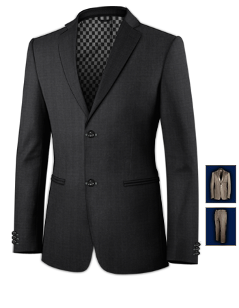 Costumes Paris Pas Cher with 2 Buttons, Single Breasted
