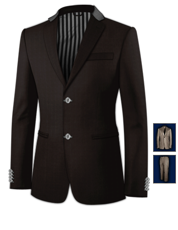 Costume En Lin Sur Messure with 2 Buttons, Single Breasted