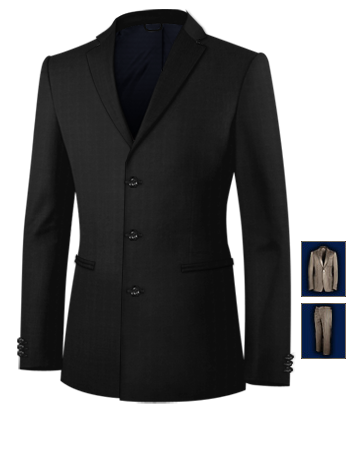 Costard Italien Pas Cher with 3 Buttons, Single Breasted