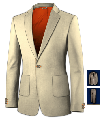 Tendance Costume with 1 Button, Single Breasted