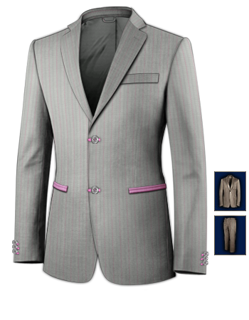 Discount Costumes Mariage with 2 Buttons, Single Breasted
