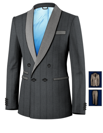 Porter Un Costume with 4 Buttons, Double Breasted (1 To Close)