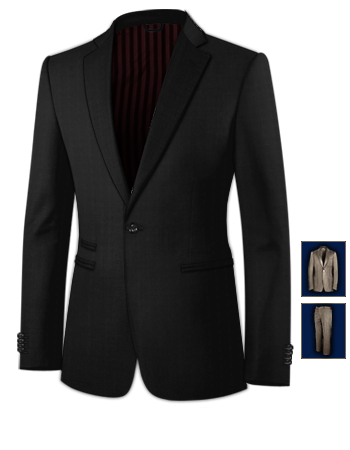 Costume Pour Mariage Pas Cher with 1 Button, Single Breasted