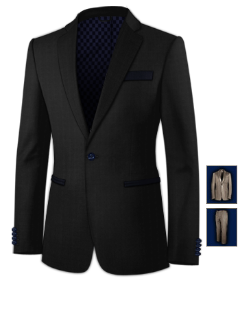 Costume Du Mari�e with 1 Button, Single Breasted