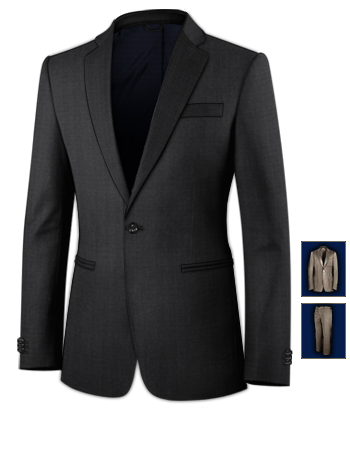 Costume Marier with 1 Button, Single Breasted