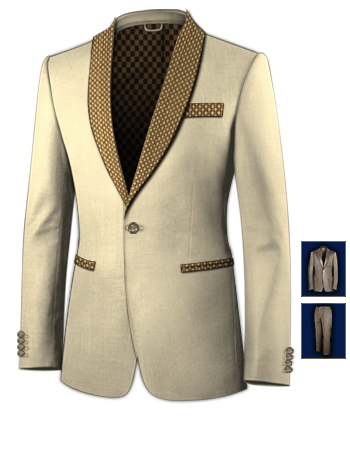 Costume Super Dupont with 1 Button, Single Breasted