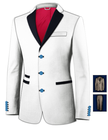 Costume Homme A Cher with 3 Buttons, Single Breasted